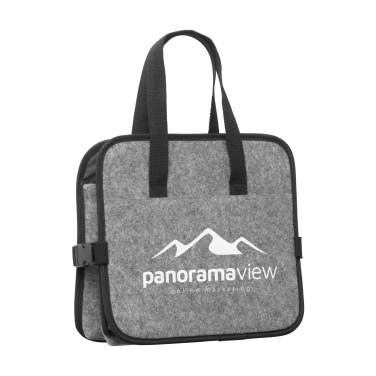 Logo trade promotional giveaways image of: Trunk GRS RPET Felt Organiser Cooler bag