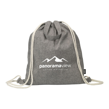 Logotrade promotional giveaway picture of: GRS Recycled Cotton PromoBag Plus (180 g/m²) backpack