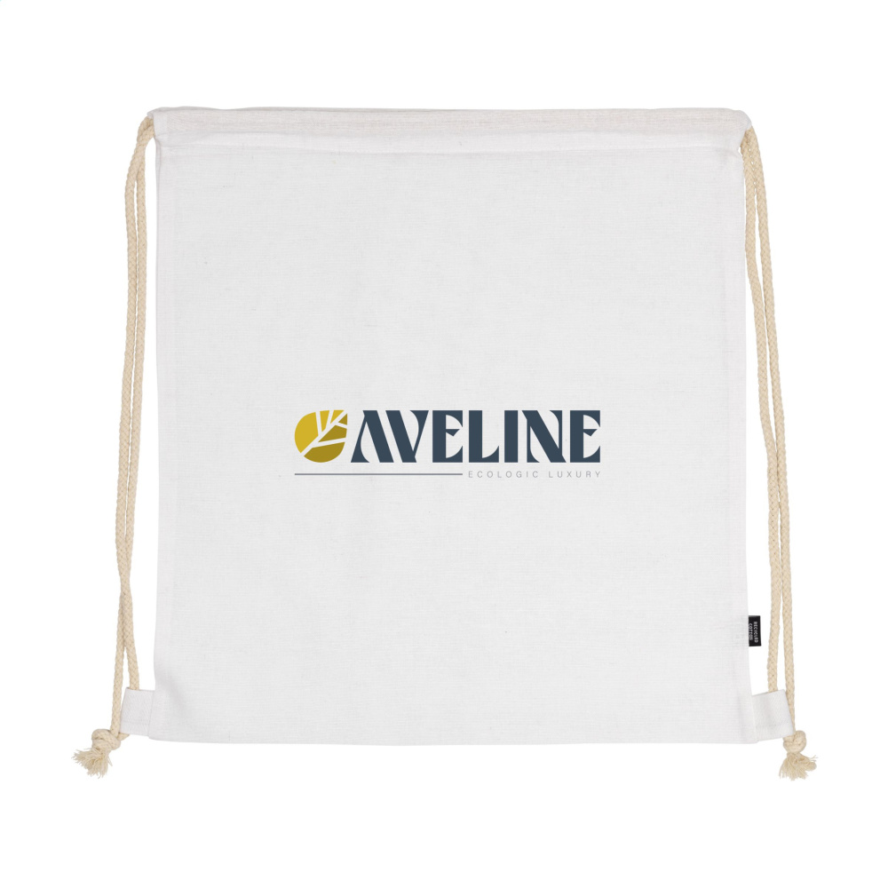 Logotrade corporate gift image of: PromoColour GRS Recycled Cotton Backpack (150 g/m²)