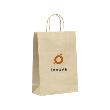 Logotrade promotional merchandise photo of: Leaf It Bag recycled grass paper (120 g/m²) L