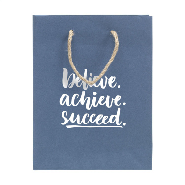 Logo trade advertising product photo of: Leaf It Bag recycled with jeans fibres (180 g/m²) S