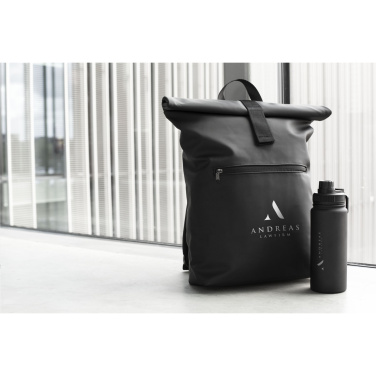 Logotrade promotional products photo of: Lennon Roll-Top Recycled Backpack