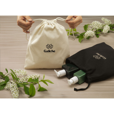 Logo trade corporate gifts image of: Gift Pouch GRS Recycled Cotton (150 g/m²) M