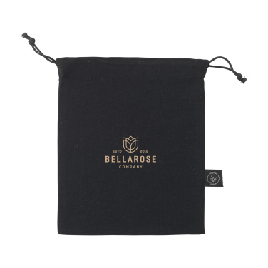 Logotrade promotional giveaway picture of: Gift Pouch GRS Recycled Cotton (150 g/m²) S