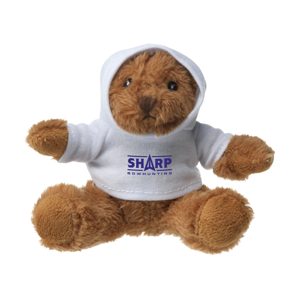 Logotrade advertising products photo of: HoodedBear bear cuddle toy