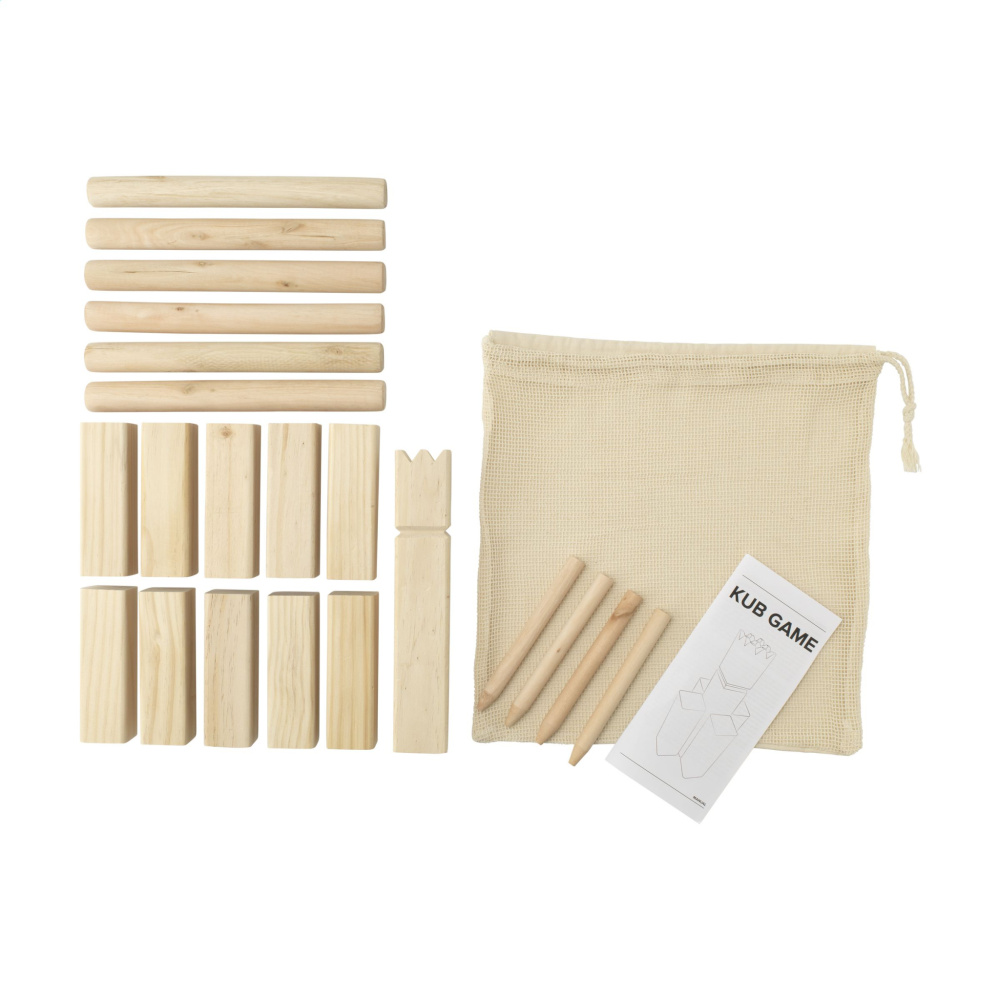 Logo trade advertising products picture of: Kingdom Kubb Outdoor Game