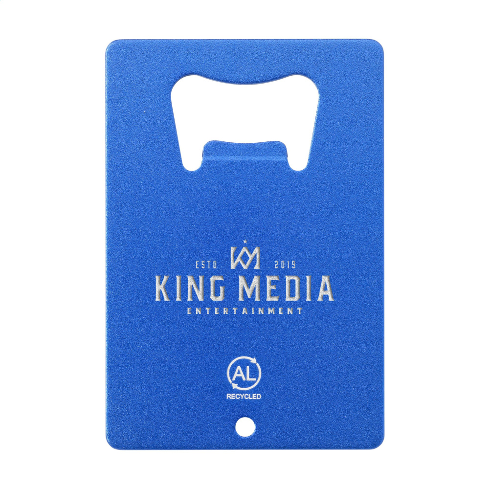 Logo trade promotional gift photo of: Carta Opener Recycled Alu bottle opener
