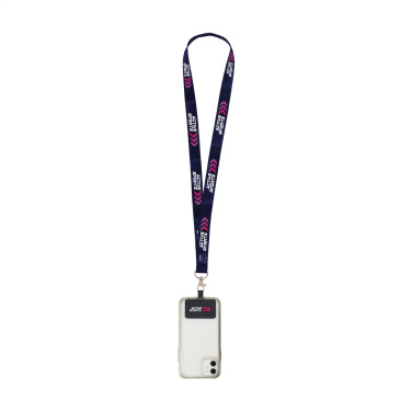 Logo trade advertising product photo of: Lanyard Sublimation RPET 2 cm with Patch keycord