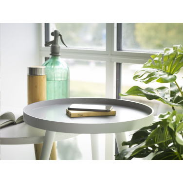 Logotrade advertising products photo of: Bamboo 8000 Wireless Powerbank wireless charger