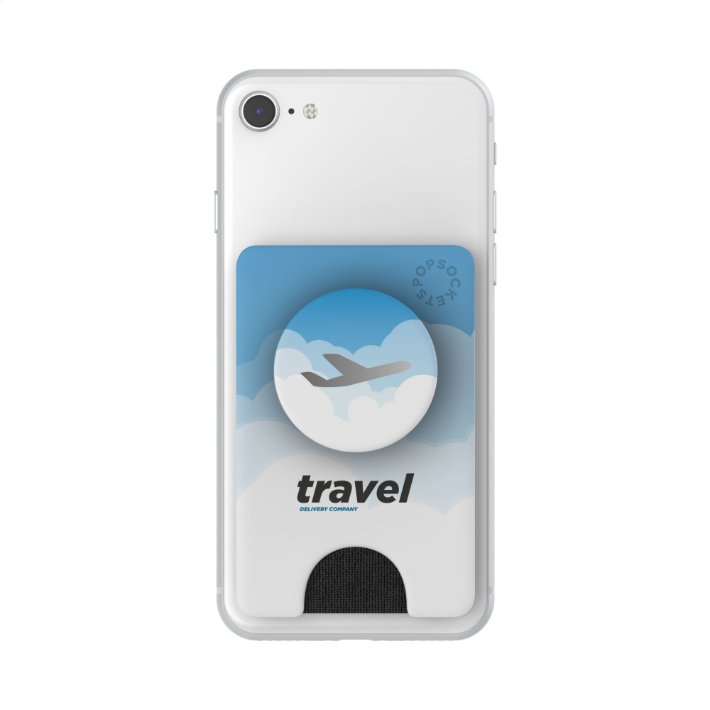 Logo trade corporate gifts picture of: PopSockets® PopWallet+ card holder with PopGrip