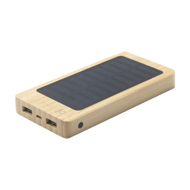 Logo trade corporate gift photo of: Solar Powerbank 8000+ Wireless Charger