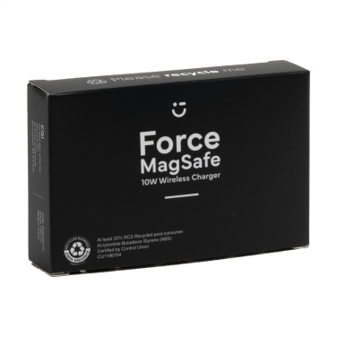 Logo trade promotional gift photo of: Force MagSafe 10W Recycled Wireless Charger