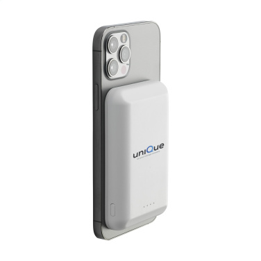 Logotrade promotional product image of: Force Magnetic RCS Recycled Wireless Powerbank 5000