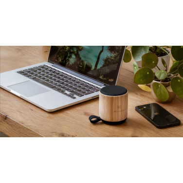 Logotrade advertising products photo of: Timor Bamboo Wireless Speaker