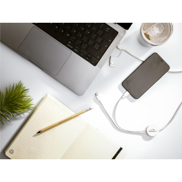 Logo trade promotional giveaways picture of: Charging Cable RCS Recycled ABS-TPE