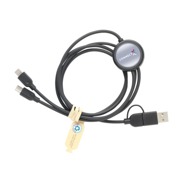 Logotrade promotional product image of: Charging Cable RCS Recycled ABS-TPE