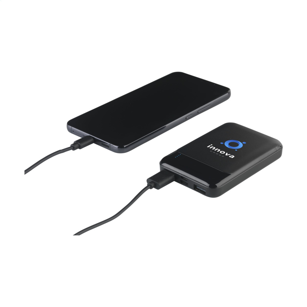 Logo trade advertising products image of: Compact 5000 RCS Recycled ABS Powerbank