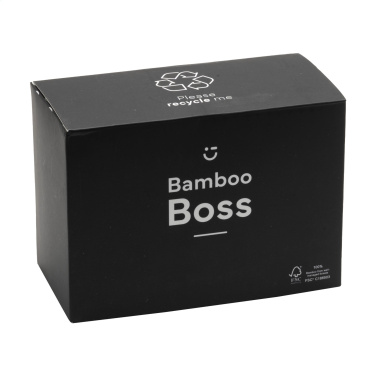 Logo trade promotional products image of: Bamboo Boss 15W charger/pen holder