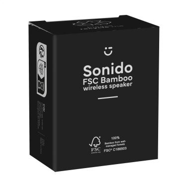 Logotrade promotional products photo of: Sonido 5W Bamboo wireless speaker