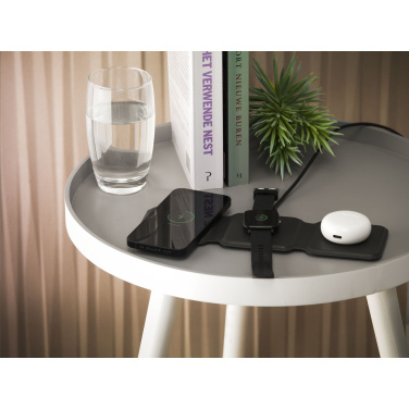 Logotrade corporate gift picture of: TriCharge RCS  Recycled PU Wireless Charger