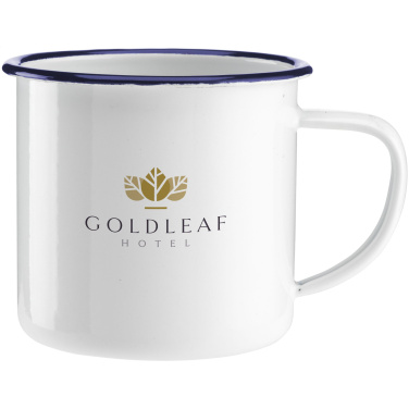 Logo trade corporate gifts image of: Retro Enamel Mug 350 ml