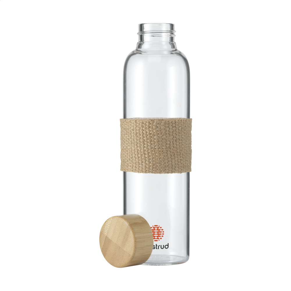 Logotrade corporate gifts photo of: Senga Glass Bamboo 500 ml drinking bottle