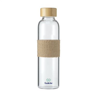 Logotrade promotional merchandise photo of: Senga Glass Bamboo 500 ml drinking bottle