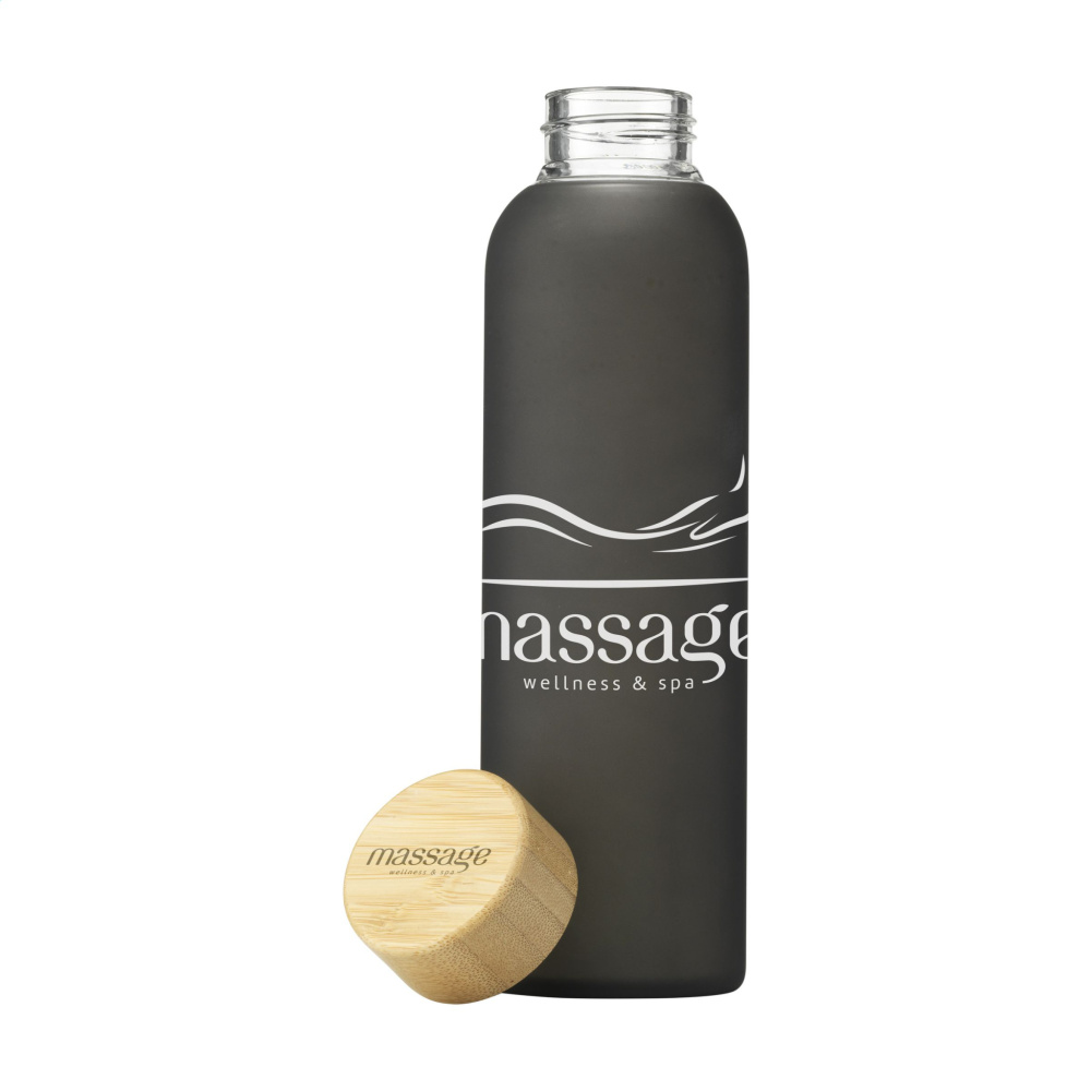 Logotrade promotional gift picture of: Frosty Glass Bottle 550 ml drinking bottle