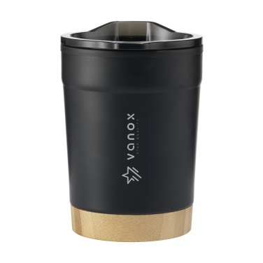 Logotrade promotional item image of: Kobe Bamboo RCS Recycled Steel 350 ml coffee cup
