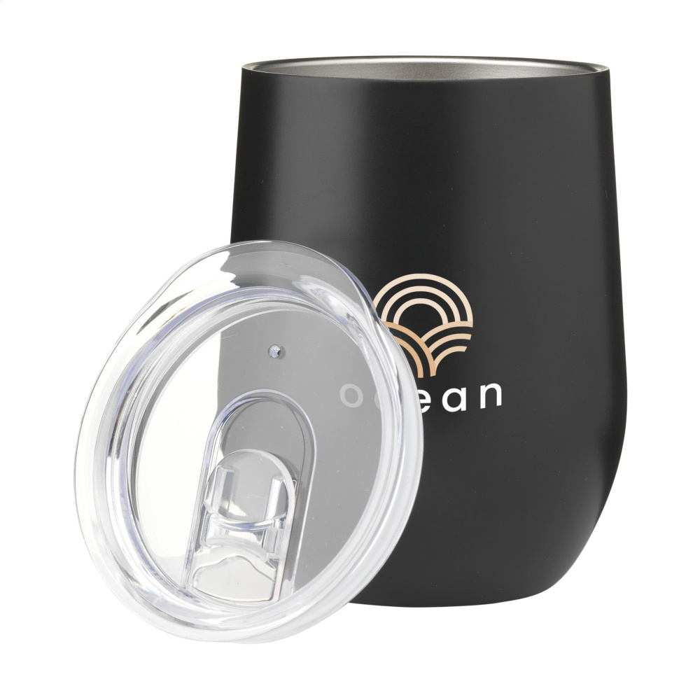 Logotrade corporate gift image of: Huevo RCS Recycled Steel Cup 350 ml thermo cup