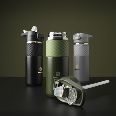 Logo trade advertising product photo of: Lynn RCS Recycled Steel Bottle 500 ml