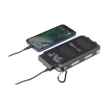 Logo trade business gifts image of: Trail RCS Solar Charger Compass 8000