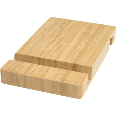 Logotrade promotional product picture of: Bubup bamboo 2-angled tablet and phone stand
