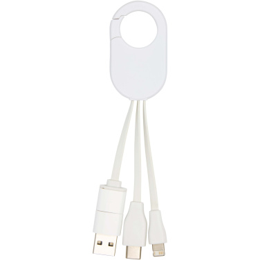 Logo trade promotional item photo of: Troop 4-in-1 recycled plastic charging cable