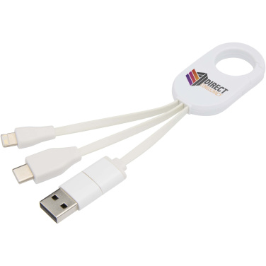 Logotrade promotional gift image of: Troop 4-in-1 recycled plastic charging cable