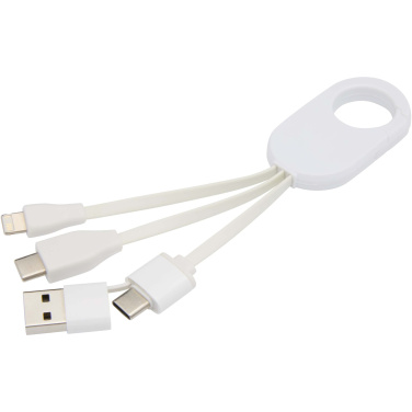 Logo trade promotional gifts picture of: Troop 4-in-1 recycled plastic charging cable