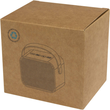 Logo trade business gifts image of: Diya 3W wireless recycled plastic speaker