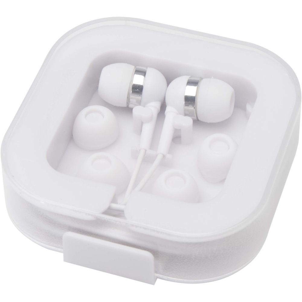 Logotrade advertising product picture of: Dofida wired Type-C earbuds with recycled plastic storage box