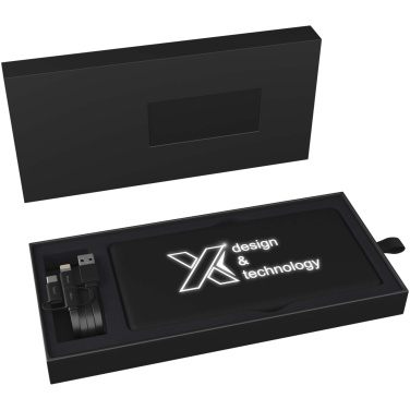 Logotrade promotional item image of: SCX.design P30 8000 mAh light-up solar power bank