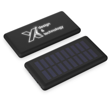 Logo trade promotional item photo of: SCX.design P30 8000 mAh light-up solar power bank