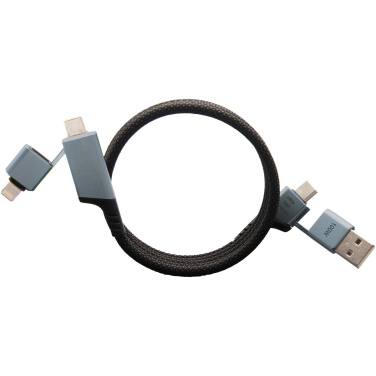 Logo trade promotional item photo of: SCX.design C52 100W 4-in-1 rPET magnetic ultra fast charging cable 