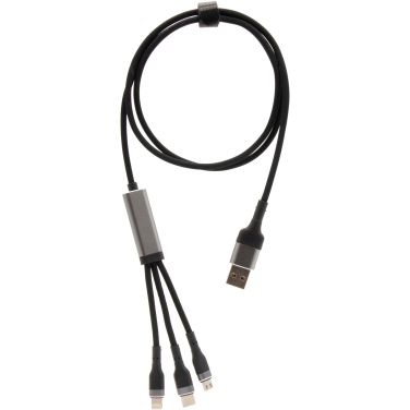 Logo trade corporate gift photo of: SCX.design C53 100W 5-in-1 rPET ultra fast charging cable