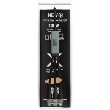 Logo trade advertising products image of: SCX.design C53 100W 5-in-1 rPET ultra fast charging cable