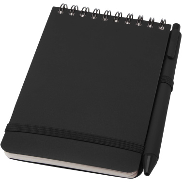 Logotrade promotional product image of: Thalaasa A6 hard cover ocean-bound notebook with ballpoint pen (black ink)