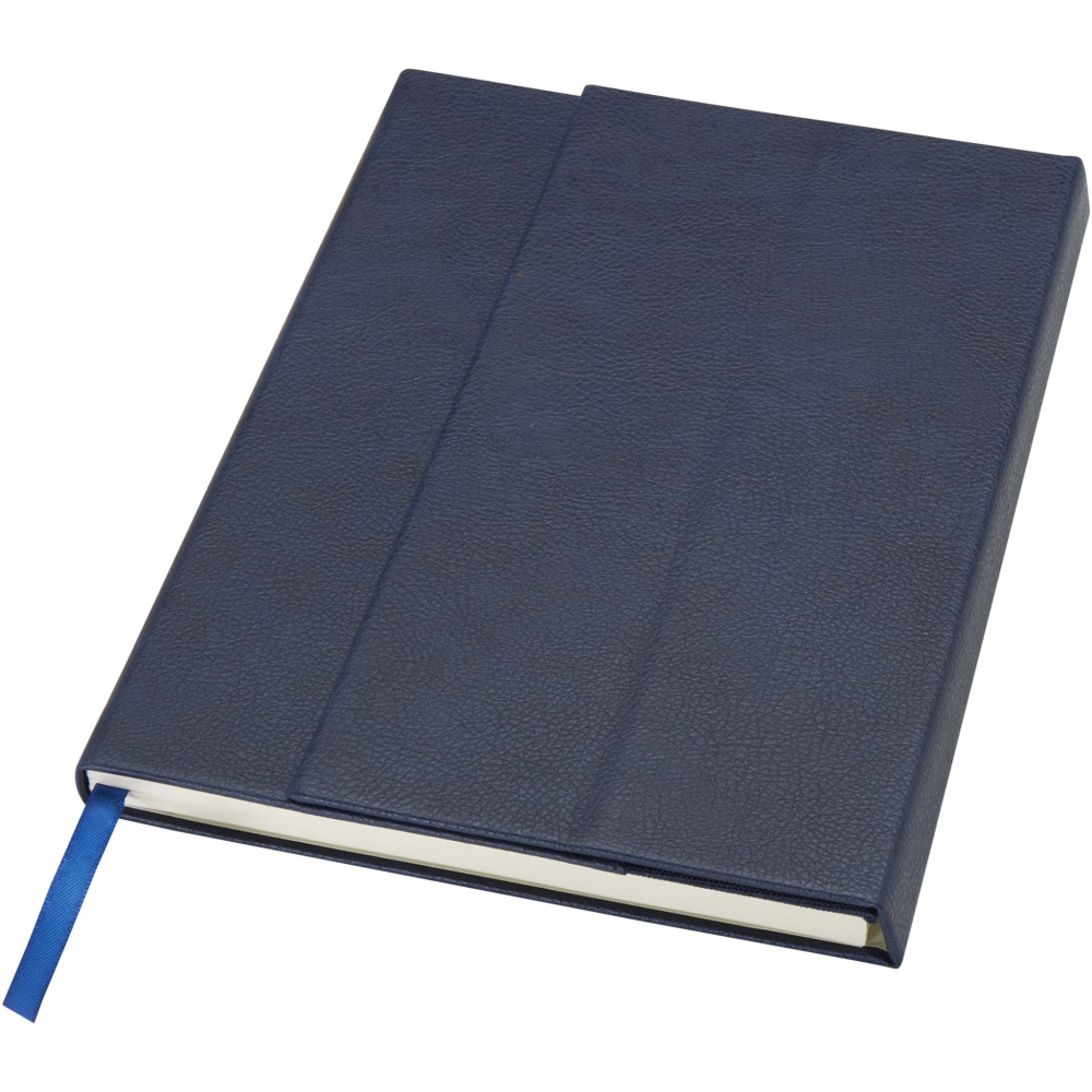 Logo trade business gift photo of: Alejandra A5 recycled plastic hard cover notebook