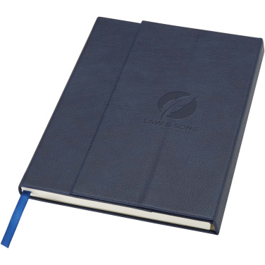 Logo trade promotional products picture of: Alejandra A5 recycled plastic hard cover notebook