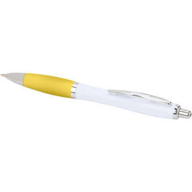 Logotrade business gift image of: Nash recycled plastic ballpoint pen (black ink)