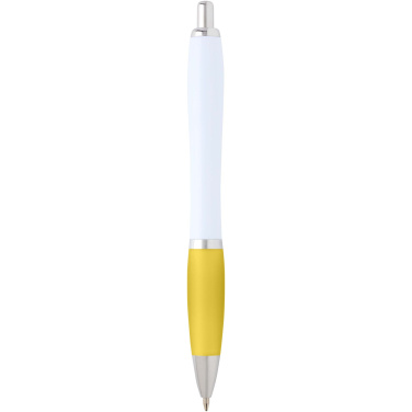 Logo trade promotional giveaway photo of: Nash recycled plastic ballpoint pen (blue ink)