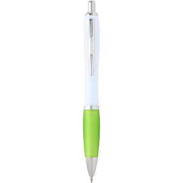 Logo trade promotional giveaway photo of: Nash recycled plastic ballpoint pen (blue ink)