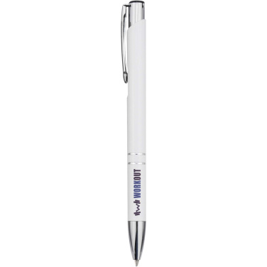 Logo trade advertising product photo of: Moneta recycled aluminium ballpoint pen (blue ink)